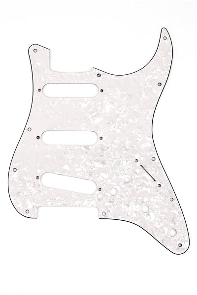 Strat Pickguard, White Pearl