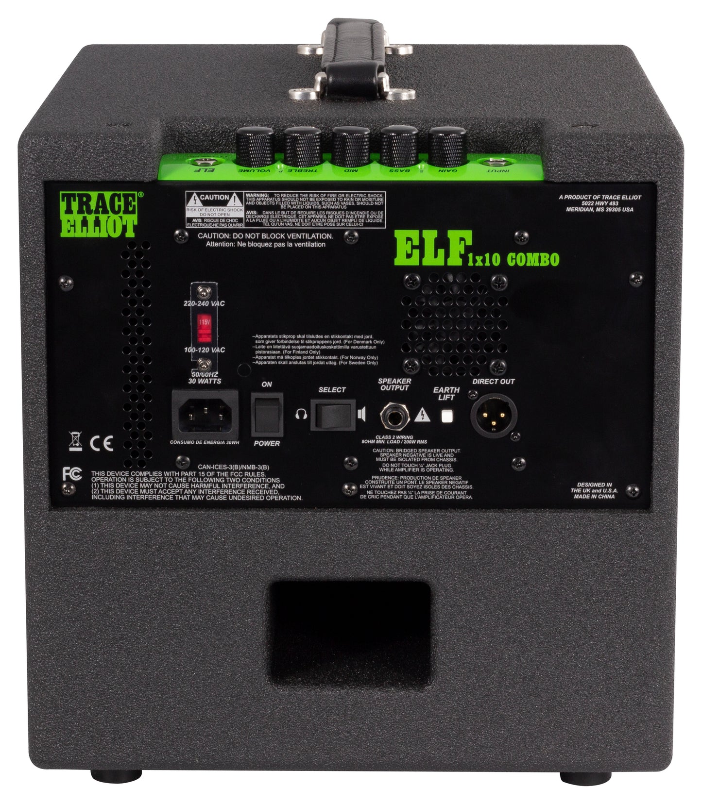 Trace Elliot ELF 1x10 Combo Bass Amplifier
