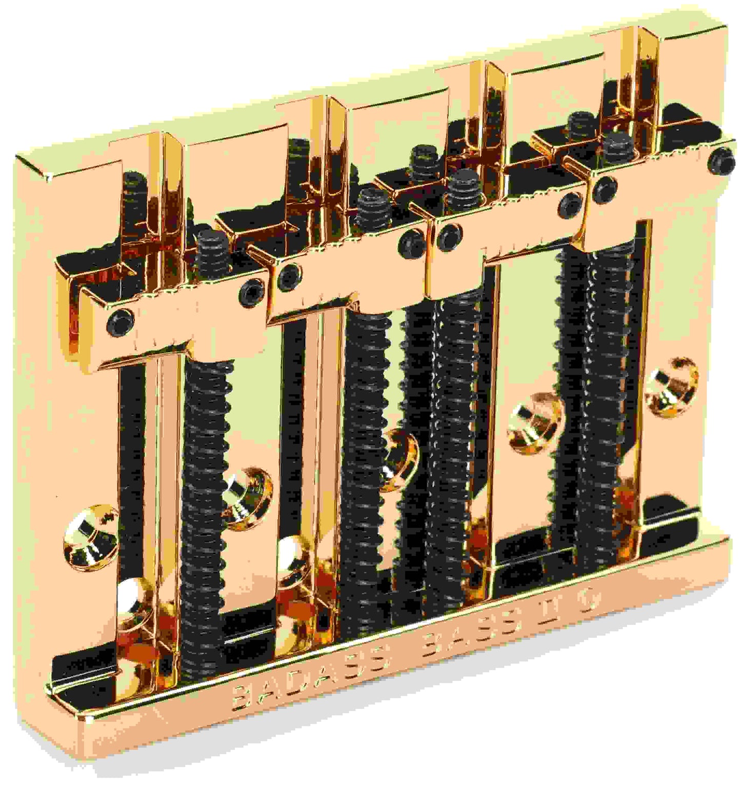 Baddass II 4-String Bass Bridge, Gold
