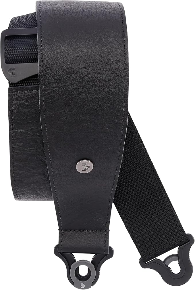 2.5" Comfort Leather Auto Lock Strap, Black