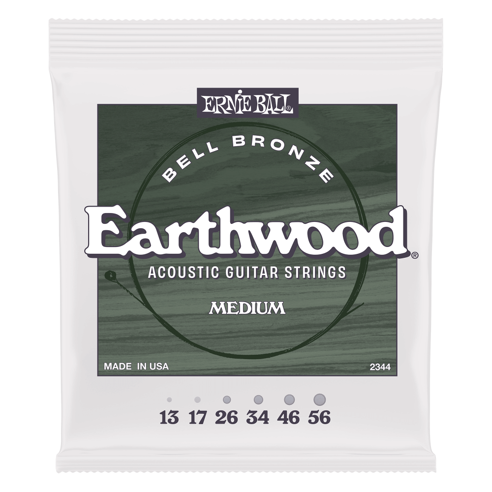 Ernie Ball Earthwood Bell Bronze Acoustic Guitar Strings - Medium