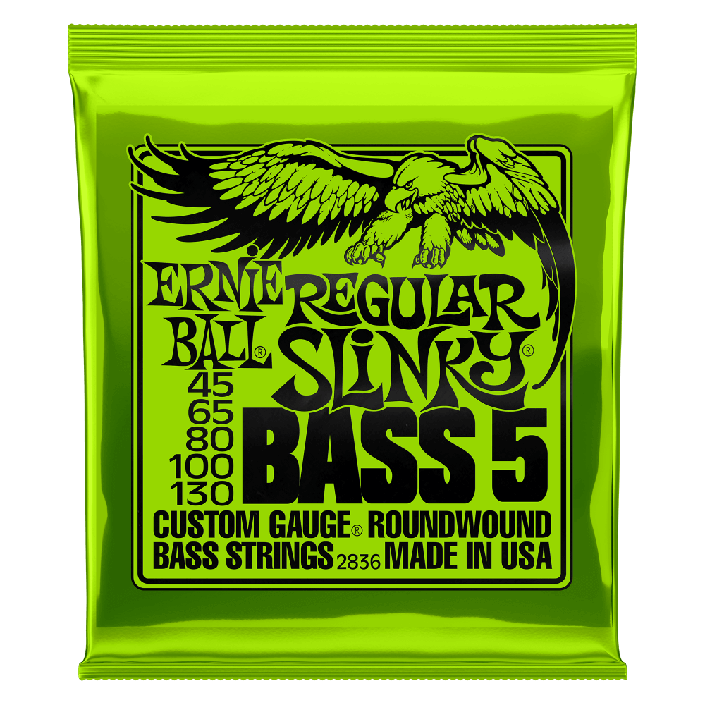 Ernie Ball Regular Slinky 5-String Bass Strings