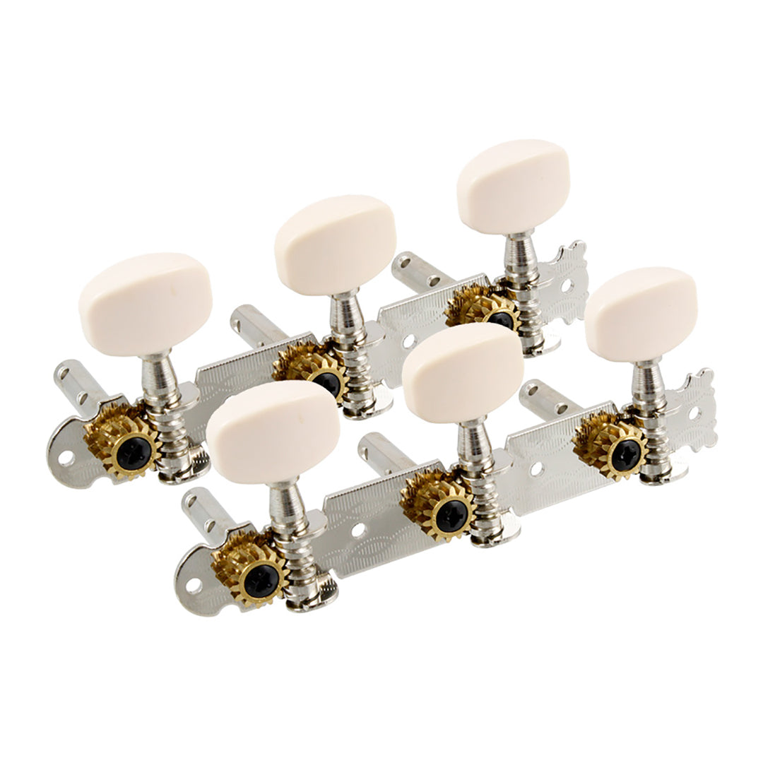 Allparts 3x3 Plank Keys Nickel Set