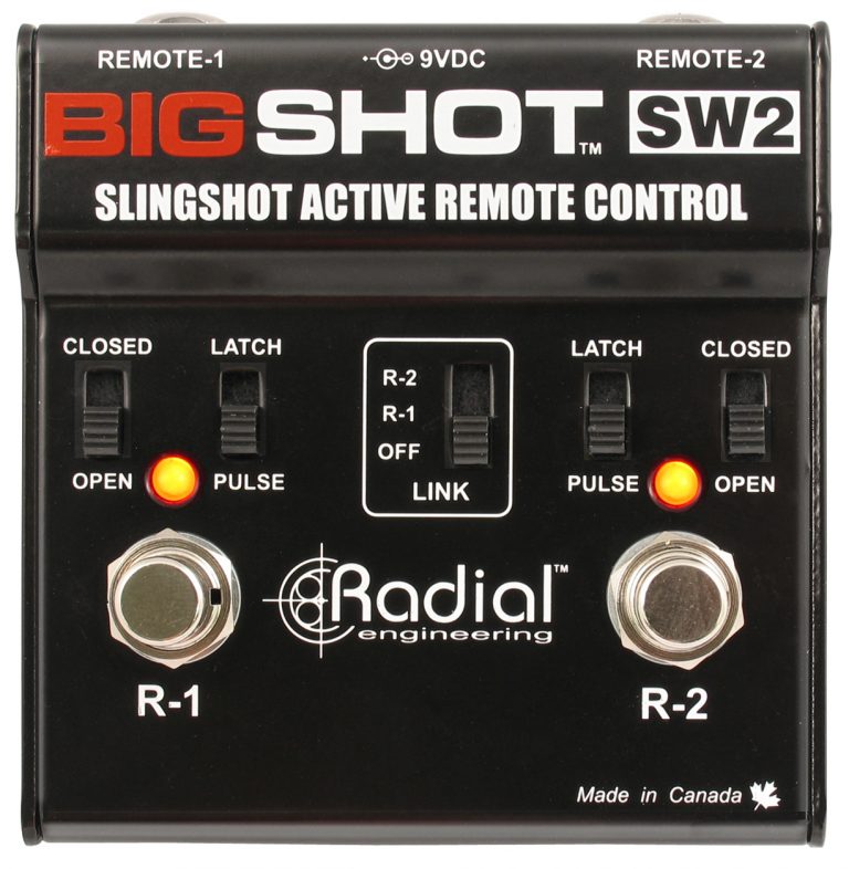 Remote Control Pedal, 2 channel Slingshot Univ Footswitch
