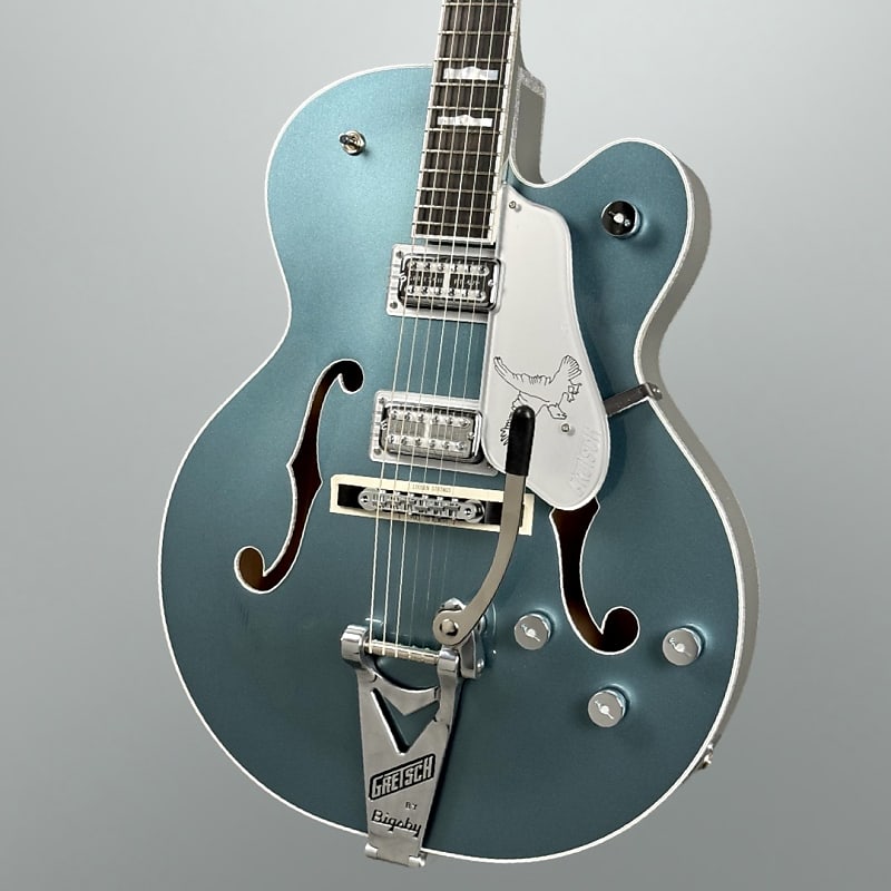 Gretsch G6136T-140 Limited Edition 140th Double Platinum Falcon 2023 - Two-Tone Stone Platinum/Pure Platinum