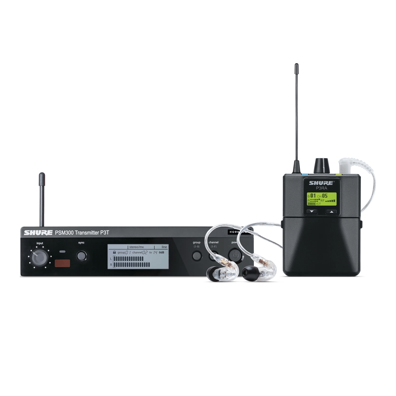 Shure P3TRA215CL Wireless Personal Monitor System Set