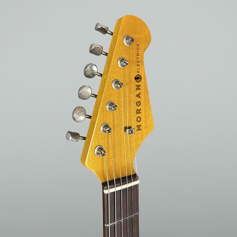 Morgan Electrics Double Cut Custom 2025 - Antique Pelham Blue Nitro