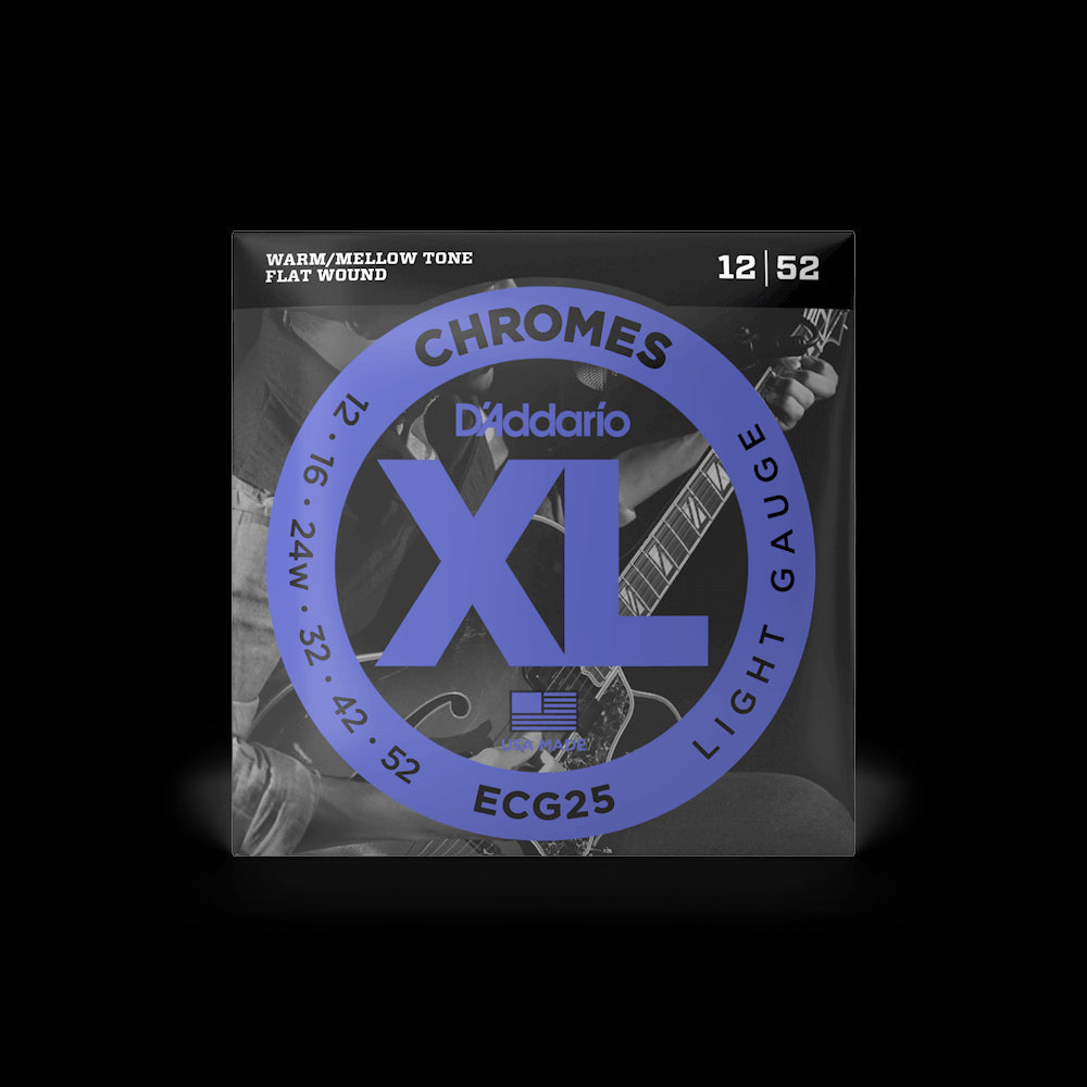 D'Addario ECG25 XL Chromes Electric Guitar Strings - Light