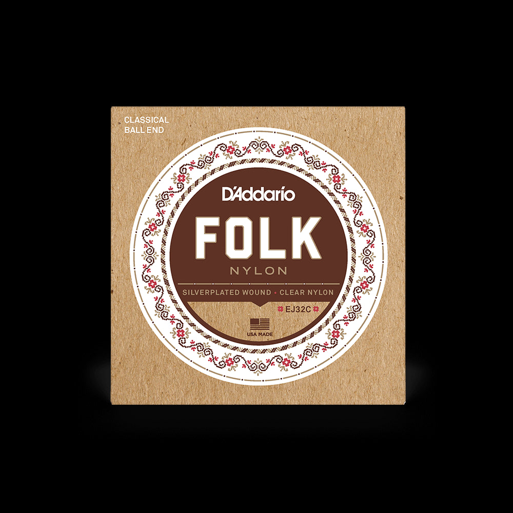 D'Addario EJ32-C Ball-End Clear Classical Guitar Strings - Normal Tension