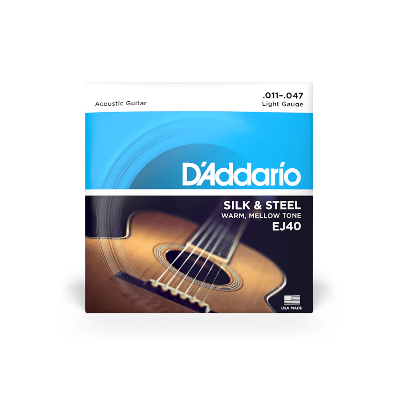 D'Addario Silk & Steel Acoustic Guitar Strings