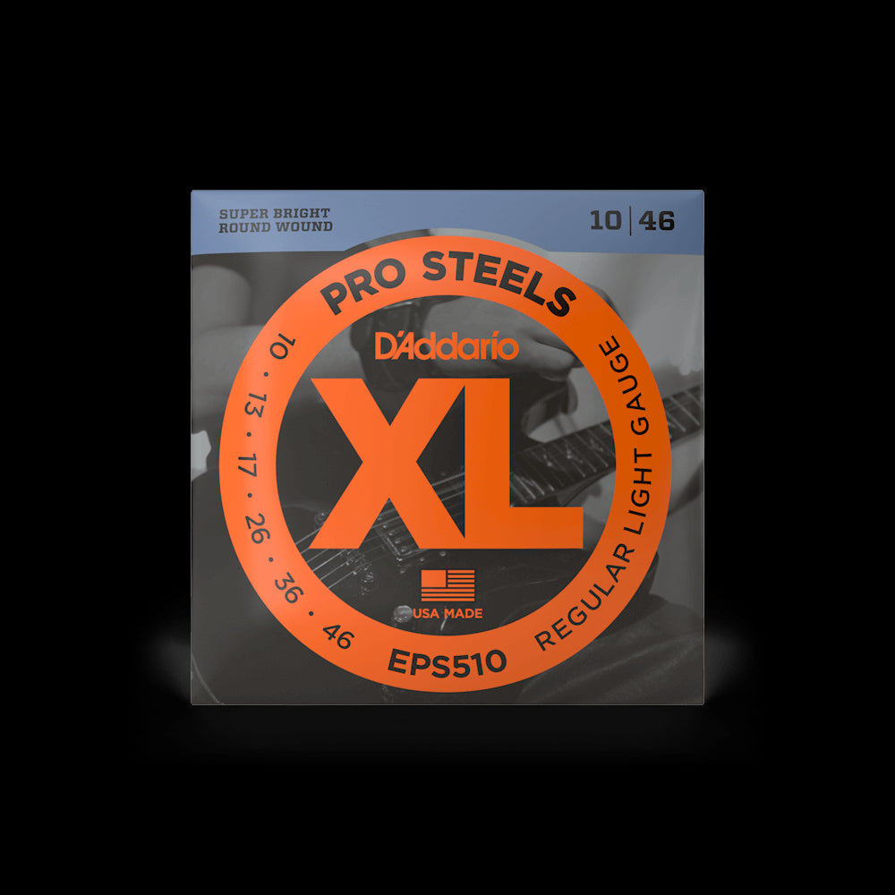 D'Addario EPS510 XL Pro Steels Round Wound LS Electric Guitar Strings - Light