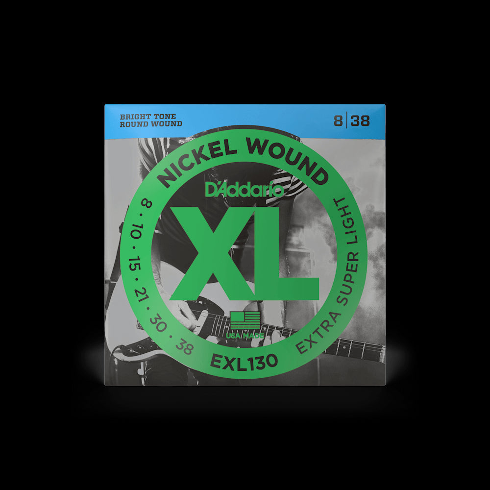 D'Addario EXL130 XL Nickel Wound Electric Guitar Strings - Extra Super Light