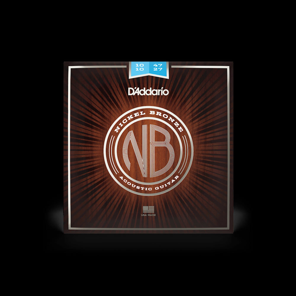 D'Addario NB1047-12 NB Nickel Bronze 12-String Acoustic Guitar Strings - Extra Light