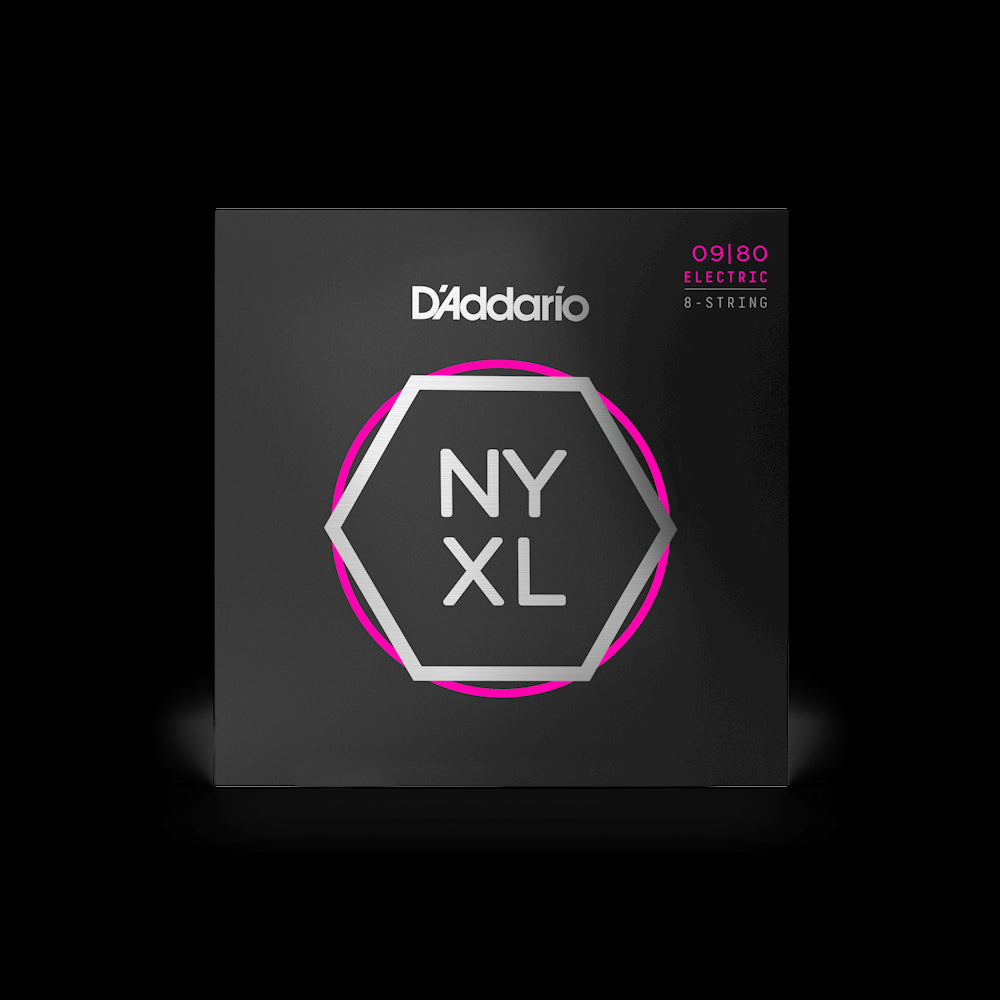 D'Addario NYXL0980 NYXL 8-String Electric Guitar Strings - Super Light