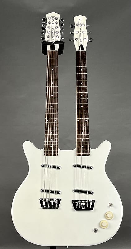 Danelectro Doubleneck 6-String/12-String 2024 - White Pearl