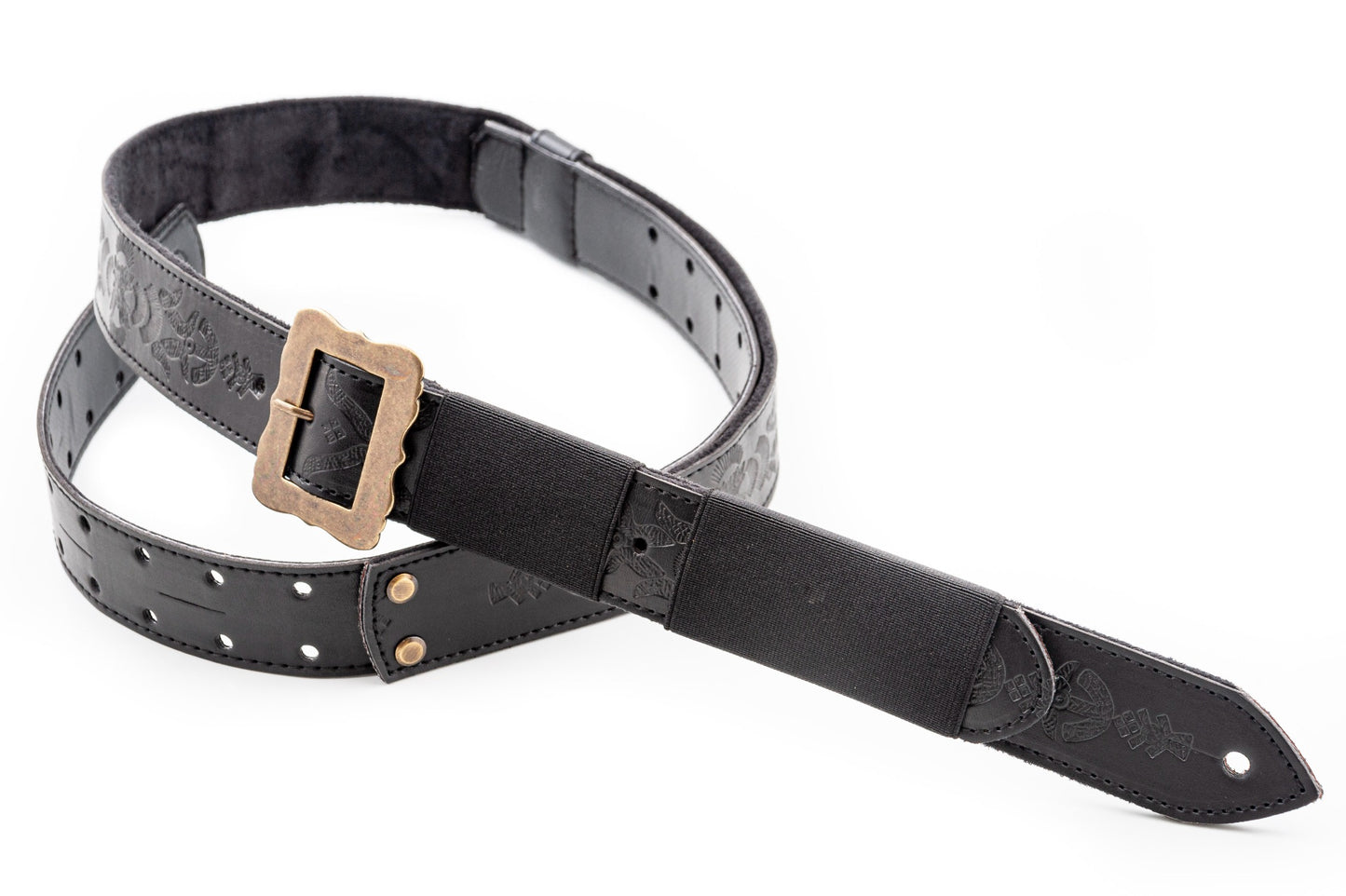 Right On! Legend BM Bohemian Vegan Black Guitar Strap