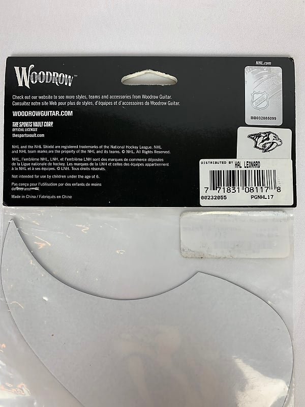 Woodrow NHL Nashville Predators Acoustic Pickguard