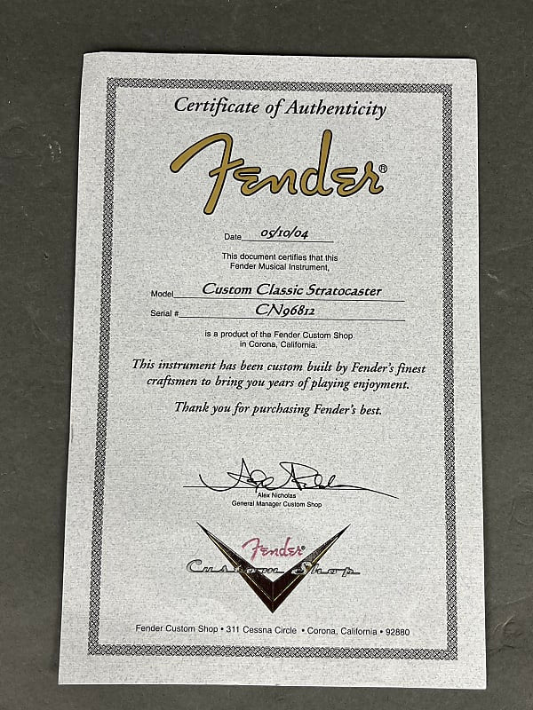 Fender Custom Classic Stratocaster 2004 - Honey Blonde