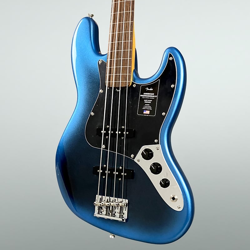Fender American Professional II Fretless Jazz Bass 2022 - Dark Night