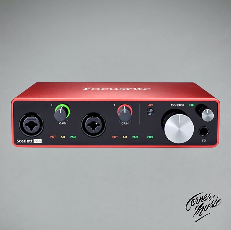 Focusrite Scarlett 4i4 USB Interface, 3rd Gen