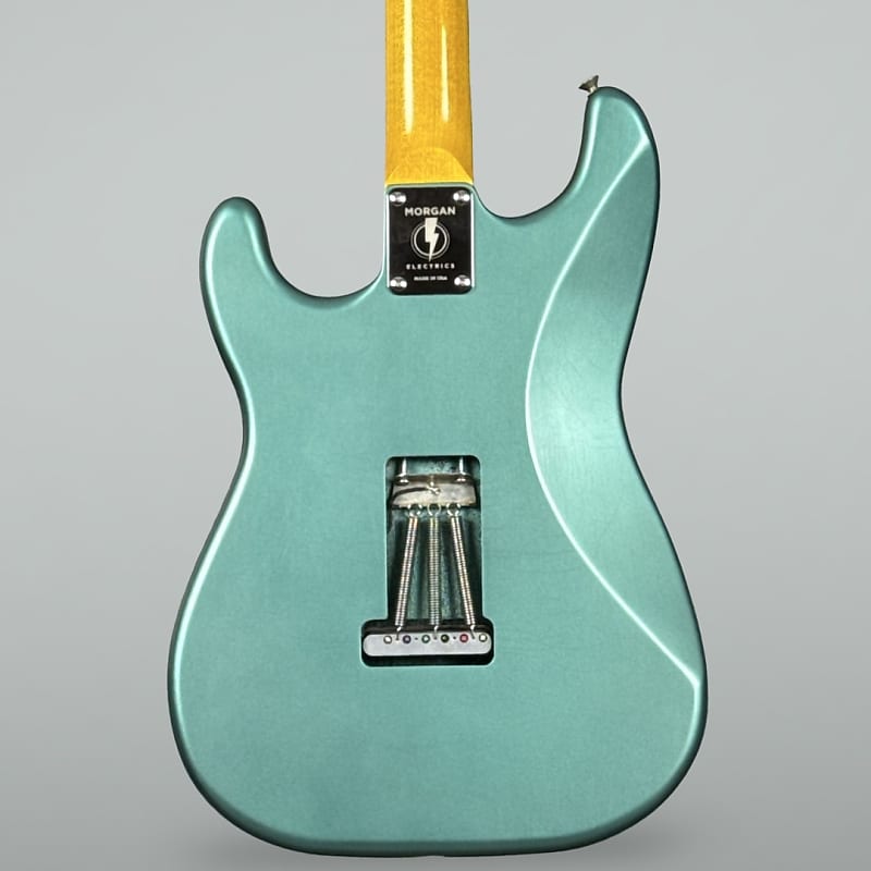 Morgan Electrics Double Cut Custom 2025 - Antique Pelham Blue Nitro