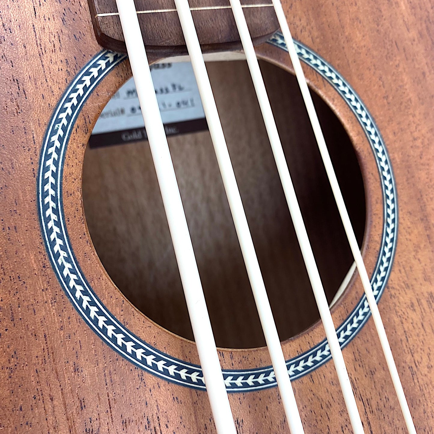 Gold Tone M-BassFL Fretless Acoustic/Electric MicroBass 2021 Satin Natural Mahogany