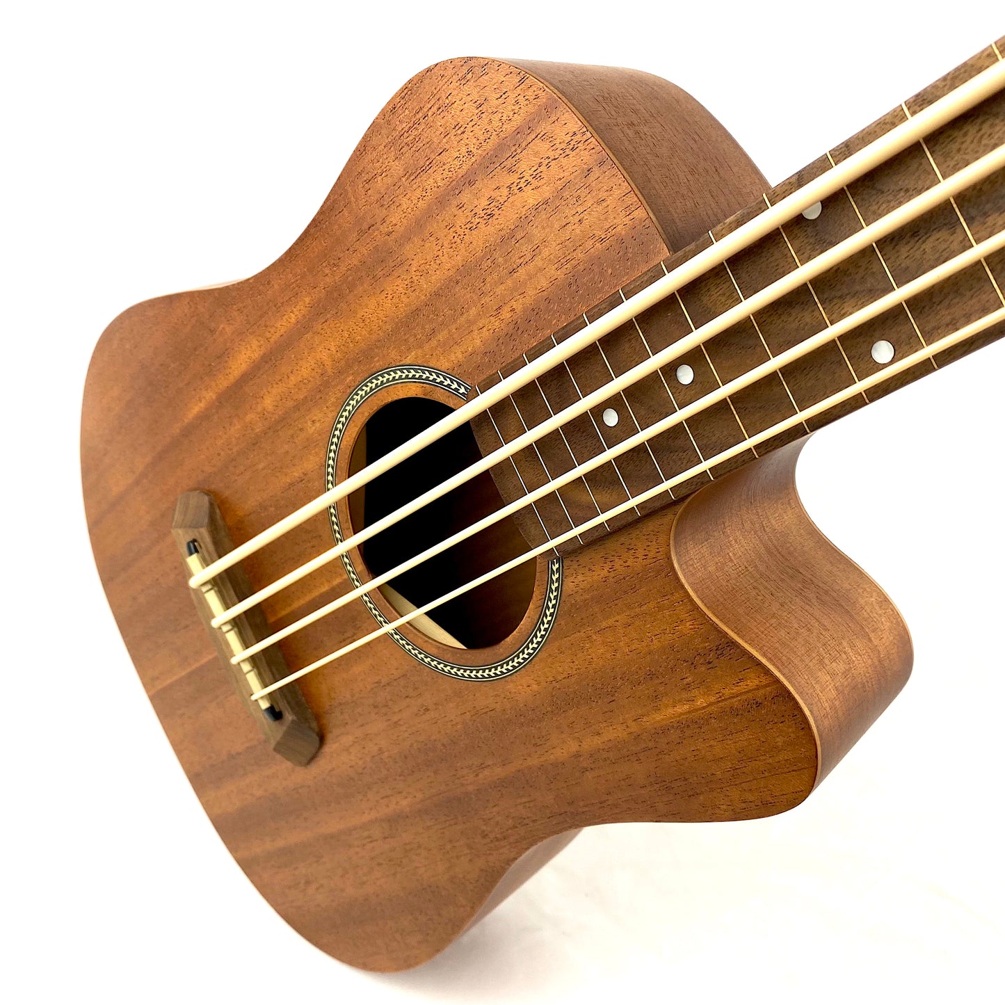 Gold Tone M-BassFL Fretless Acoustic/Electric MicroBass 2021 Satin Natural Mahogany