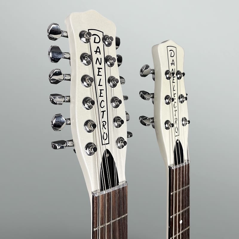 Danelectro Doubleneck 6-String/12-String 2024 - White Pearl