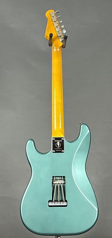 Morgan Electrics Double Cut Custom 2025 - Antique Pelham Blue Nitro