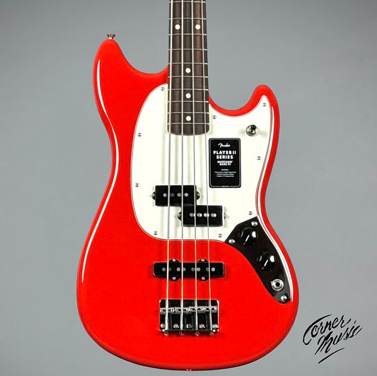 Fender Player II Mustang P/J Bass 2025 - Coral Red