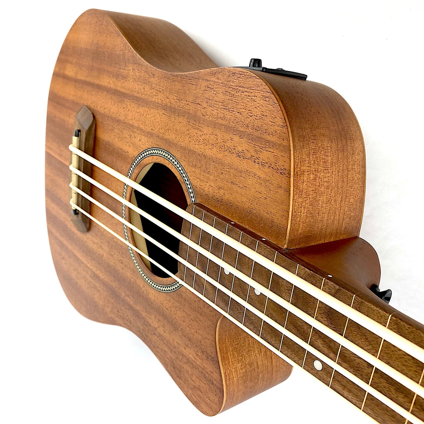 Gold Tone M-BassFL Fretless Acoustic/Electric MicroBass 2021 Satin Natural Mahogany