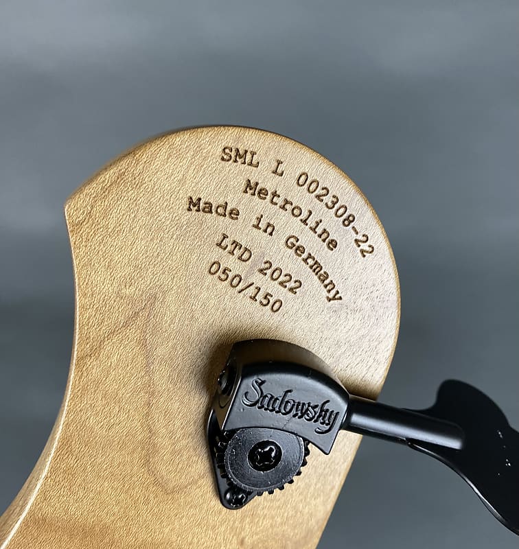 Sadowsky 2022 Limited Edition MetroLine 5-String 21-Fret MM Bass Natural Transparent Satin