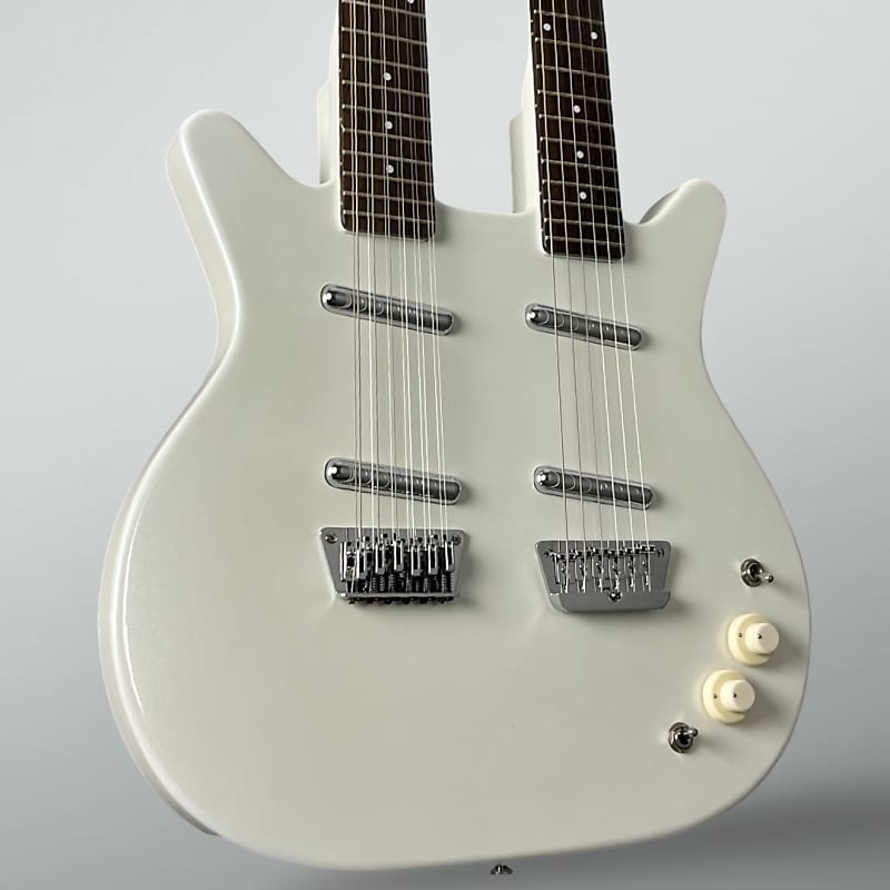 Danelectro Doubleneck 6-String/12-String 2024 - White Pearl