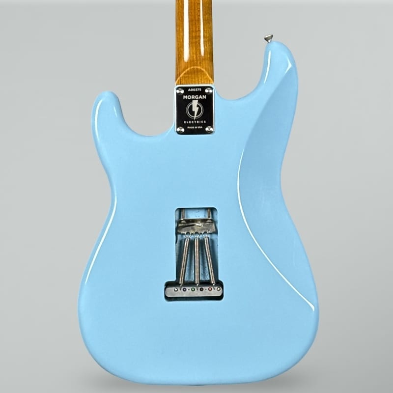 Morgan Electrics Double Cut Standard - CUSTOM - Sonic Blue