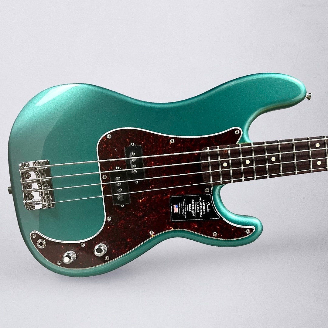 Fender American Professional Classic Precision Bass 2025 - Faded Sherwood Green Metallic