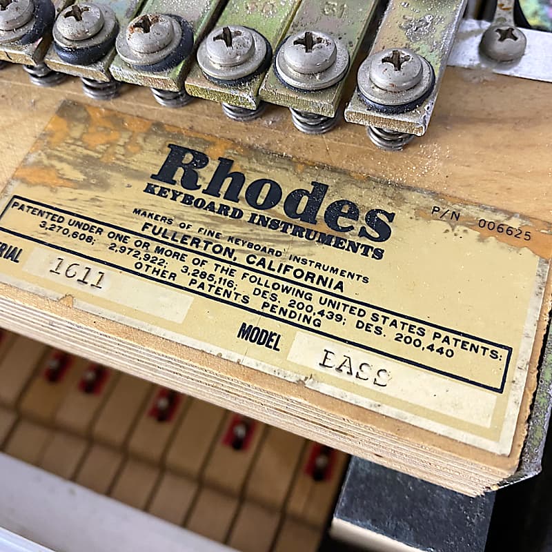 Fender Rhodes Piano Bass 1972 - Black (w/ Lid)
