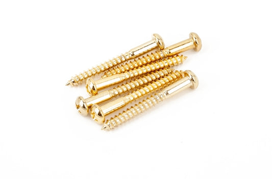 Vintage-Style Strat Bridge Mounting Screws - Gold