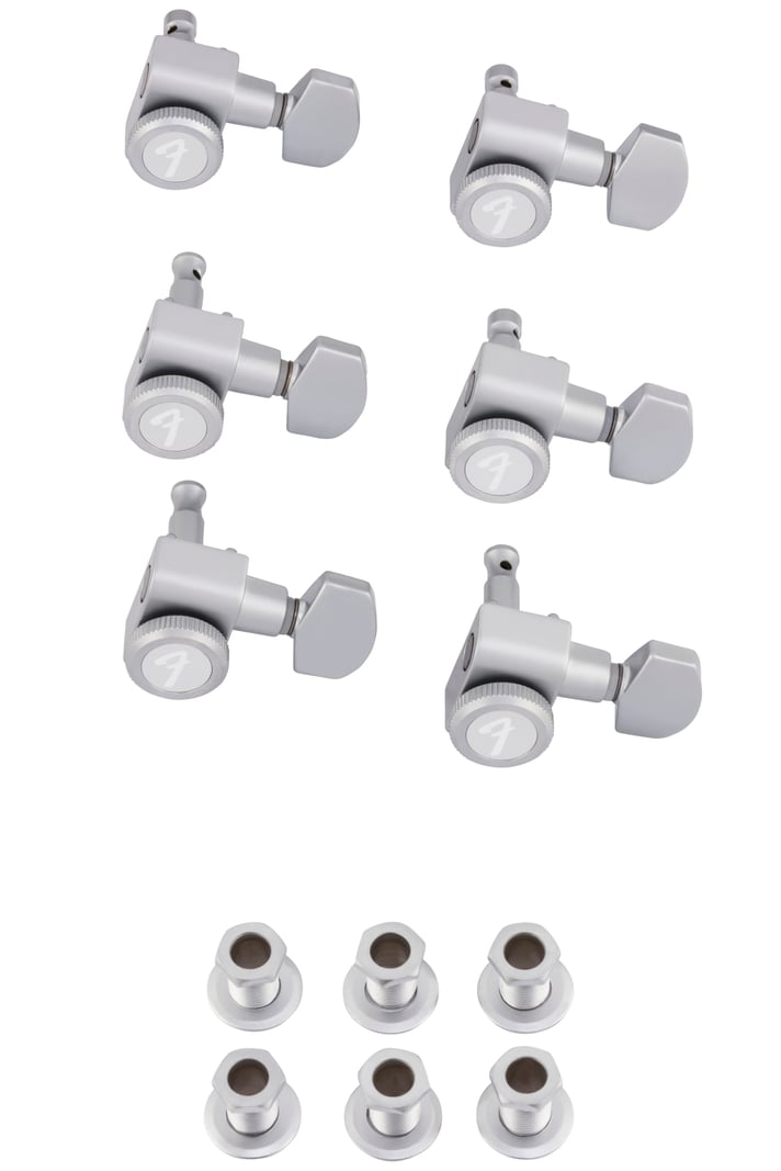 Locking Stratocaster/Telecaster Tuning Machine Sets - Brushed Chrome