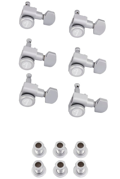 Locking Stratocaster/Telecaster Tuning Machine Sets - Brushed Chrome