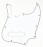 White 3 ply JBass Pickguard, 10 hole Contemporary Am Series