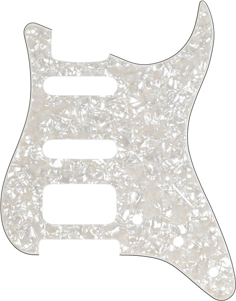 Pickguard for Lone Star & Fat Strat HSS, Aged White Moto