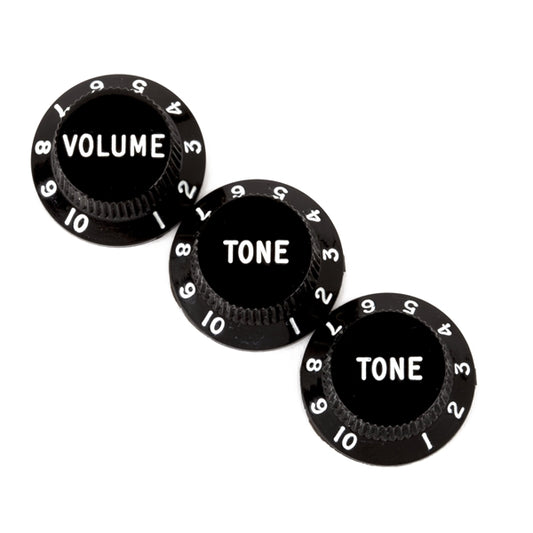 Stratocaster Knob Sets - Black