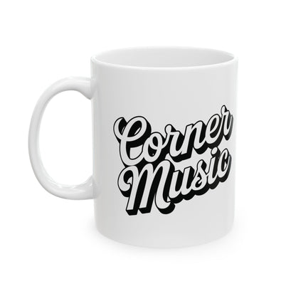 Corner Music Coffee Mug - White