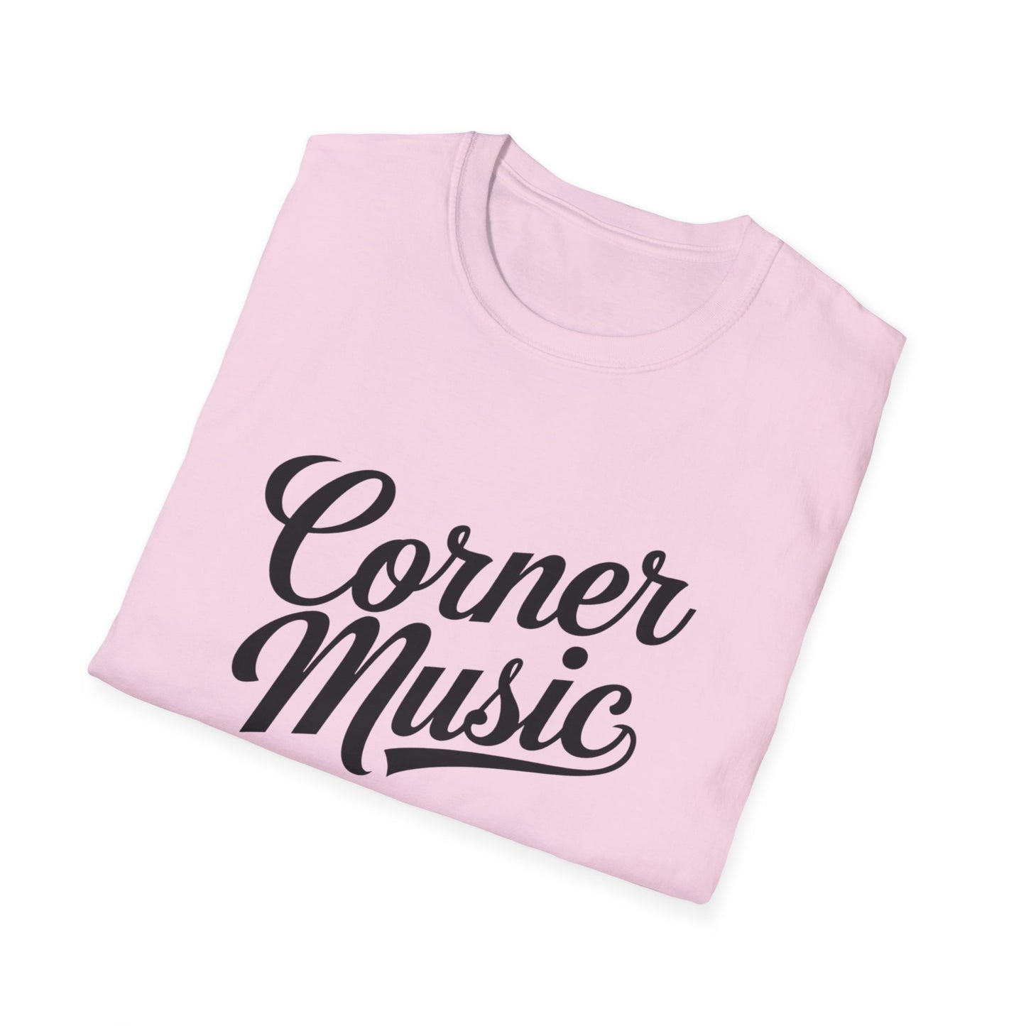 Corner Music Modern Logo Unisex Softstyle T-Shirt