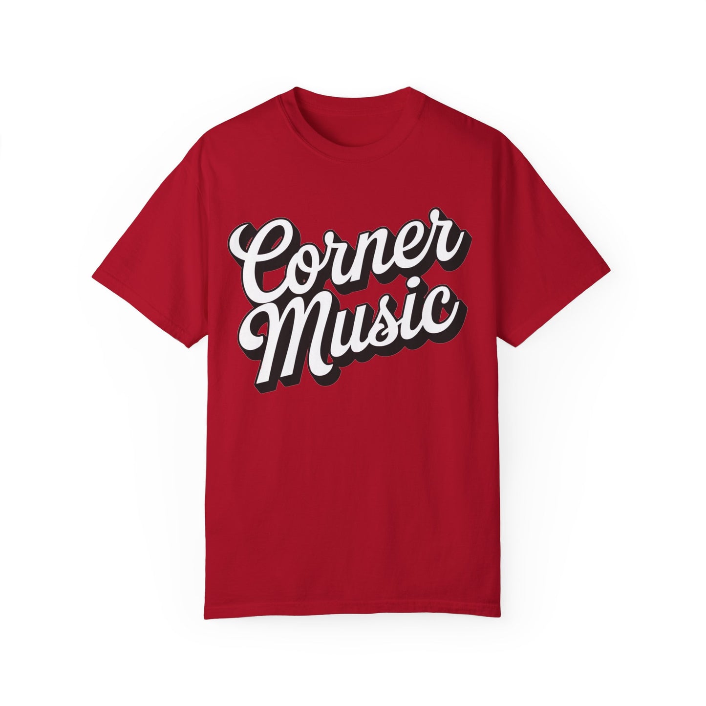 Corner Music Logo Unisex Garment-Dyed T-shirt