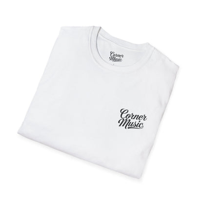 Corner Music Front+Back Design - Unisex Softstyle T-Shirt