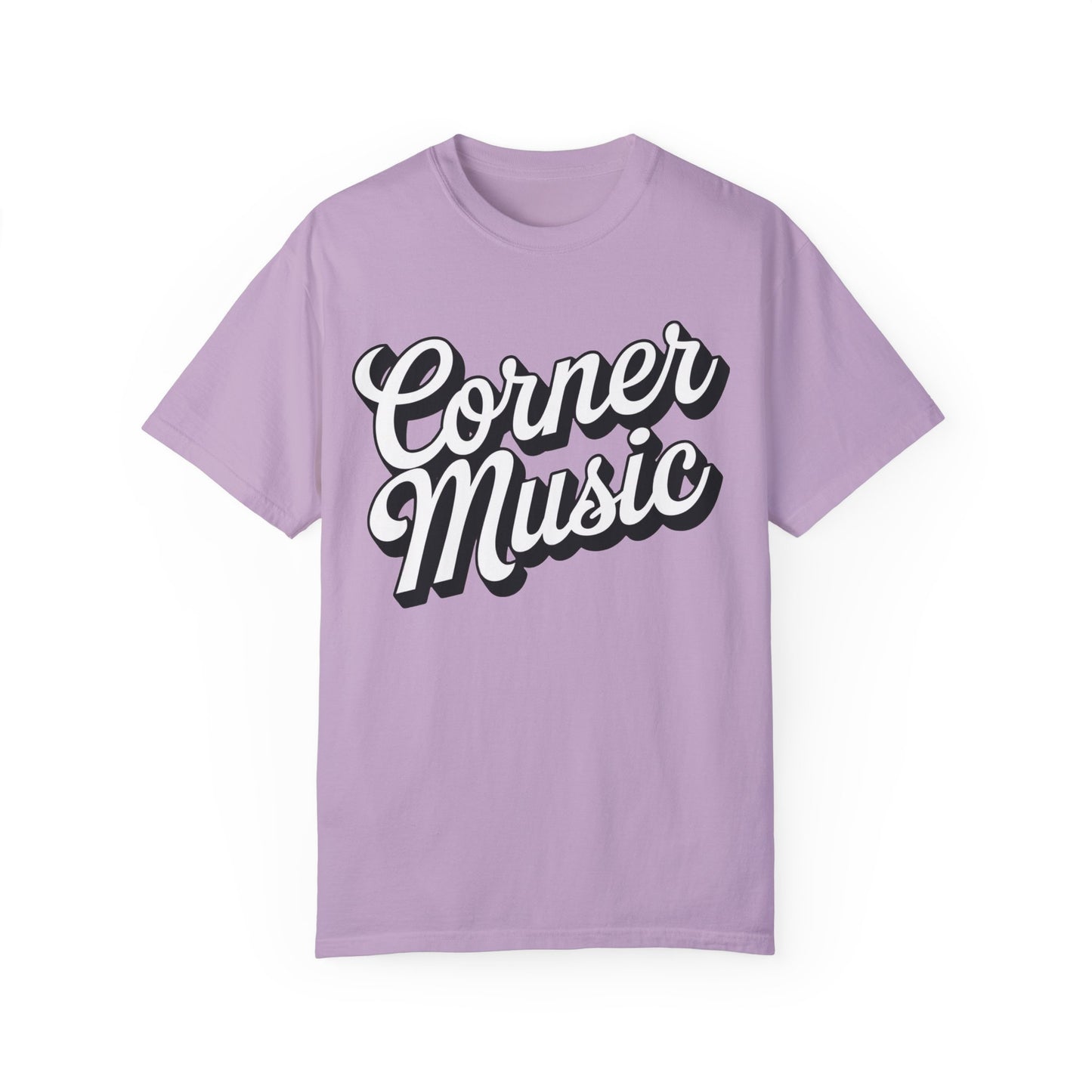 Corner Music Logo Unisex Garment-Dyed T-shirt