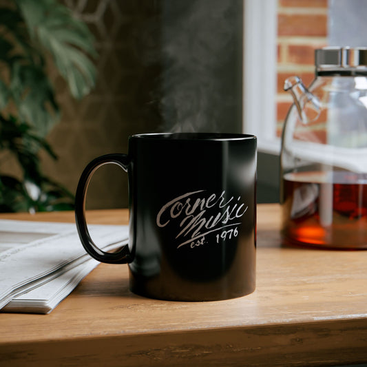 Corner Music Black Mug