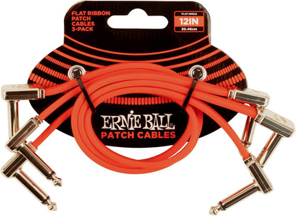 Ernie Ball Flat Ribbon Patch Cables - 3 Pack