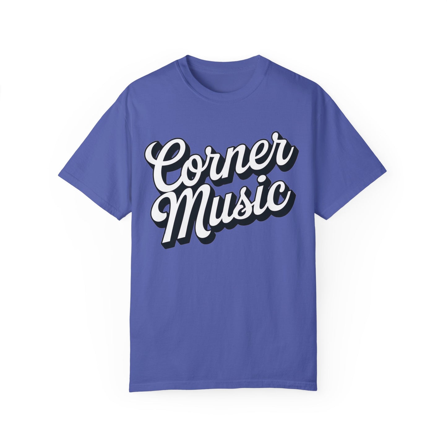 Corner Music Logo Unisex Garment-Dyed T-shirt